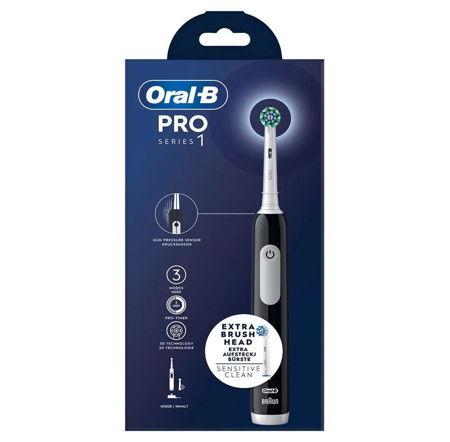 ORALB TANDENBORSTEL 3D PRO SERIE 1 TIMER - 12 10 20 30 40 50 60 69 - 535187